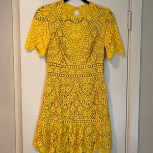Yellow Saylor Lace Dress